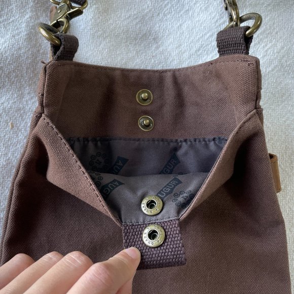 Augur Jans Canvas Crossbody Messenger Shoulder Bag - Picture 7 of 12